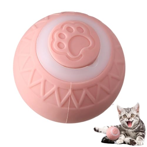 Cat Ball, Power Ball, Katzenspielzeug, Selbstdrehender Katzenball, Automatischer 360 Grad Rollbal, Intelligenter Interaktiver Katzenball, Aktiv Bewegliches Haustierballspielzeug, USB Wiederaufladbarer von Fanysdsi