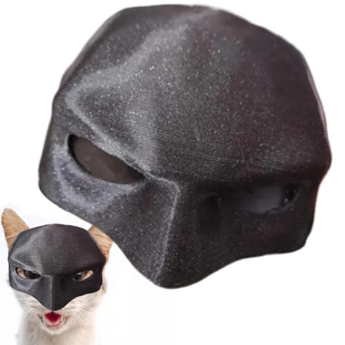 Fanysdsi Batcat-Maske, Bat Maske für Katzen, Batmans-Maske, Katzenmaske für Halloween-Party-Dekoration, Katzen-Cosplay-Fledermaus-Kostümmaske, Süßes Katzen-Ankleidezubehör für Katzen, Kätzchen von Fanysdsi