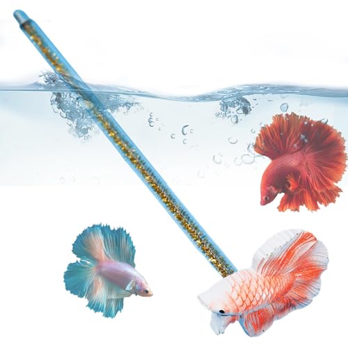 Fanysdsi Betta Trainingsstab, Spielzeug für Aquarienstäbe | Aquarium-Simulation Betta Zauberstab,Transparente Stab-Aquarium-Dekoration für Anfänger und erfahrene Fischbesitzer von Fanysdsi