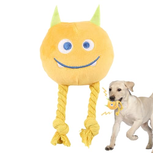 Fanysdsi Hundespielzeug-Quietscher, Quietschspielzeug für Hunde,Kaubares Beißspielzeug im Cartoon-Design mit starkem Knoten - Beißringe für Hunde, dekorative, weiche, multifunktionale von Fanysdsi