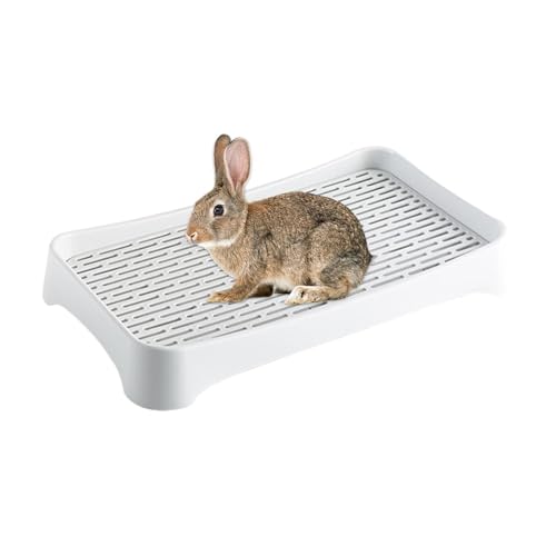 Fanysdsi Kaninchentoilette, Hasentoilette - Quadratischer Käfig-Töpfchentrainer | Leicht zu reinigende Katzentoilette, Bunny Box-Kaninchen-Tablett, Bunny Corner-Katzentoilette für Hamster und von Fanysdsi