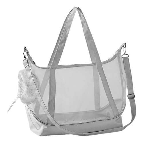 Fanysdsi Mesh-Reisetasche für Haustiere, Welpen-Geldbörsentasche - Atmungsaktive Haustier-Umhängetasche für Hunde,Verstellbare Tragetasche für Haustiere, für Auto, Einkaufen, Reisen, Spazierengehen von Fanysdsi