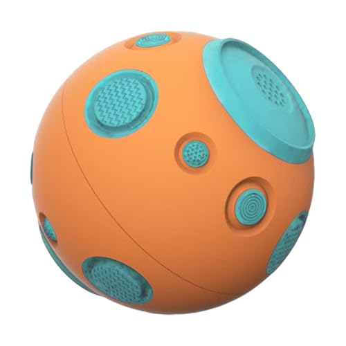 Fanysdsi Quietschendes Hundeballspielzeug, Quietschender Ball für Hunde,Kauspielzeug für Welpenzähne | Interaktiver Hundeball, Quietschspielzeug für Hunde, Hundeball mit hohem Rückprall, Kauspielzeug von Fanysdsi