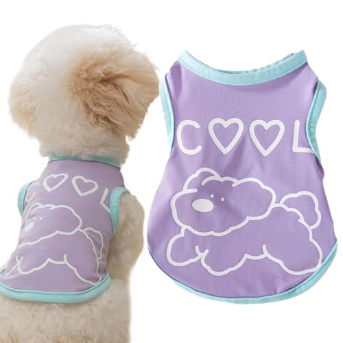 Fanysdsi Sommerkleidung für Hunde,Hunde-Sommershirt,Atmungsaktives, weiches Hundeshirt, Bequeme Kühlweste für Hunde - Sonnenschutz- und schweißabsorbierende Hunde-Sommerkleidung für den täglichen von Fanysdsi