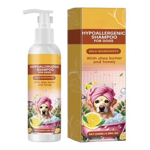 Fanysdsi Tiefenreinigendes Haustiershampoo, desodorierendes Shampoo für Hunde - Haustier-Geruchsentferner-Shampoo für Katzen,Sanft pflegendes Haustiershampoo für Katzen, Kätzchen, Hunde, Kaninchen, von Fanysdsi