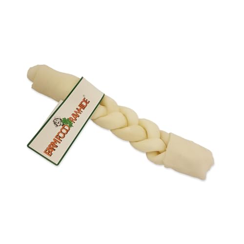 Farm Food Rawhide Dental Braided Stick - Medium (± 17 cm) von Farm Food He