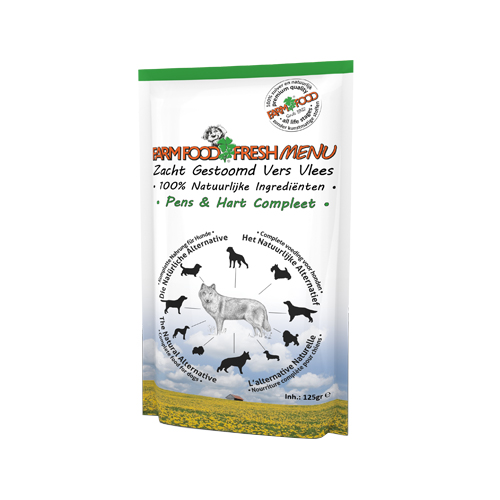 Farm Food Fresh Menu Komplett Hundefutter - Frischebeutel - Pansen & Herz - 16 x 125 g von Farm Food