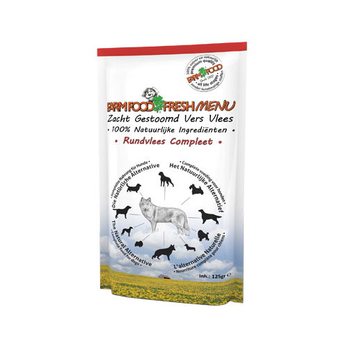 Farm Food Fresh Menu Komplett Hundefutter - Frischebeutel - Rind - 10 x 300 g von Farm Food