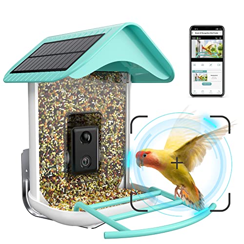 Farmice Vogelfutterstation mit Kamera, intelligente Vogelfutterstation, Vogelkamera, automatische Erfassung von Vögeln und Benachrichtigung, kostenlose KI-Erkennung für immer, Vogelbeobachtungskamera, von Farmice