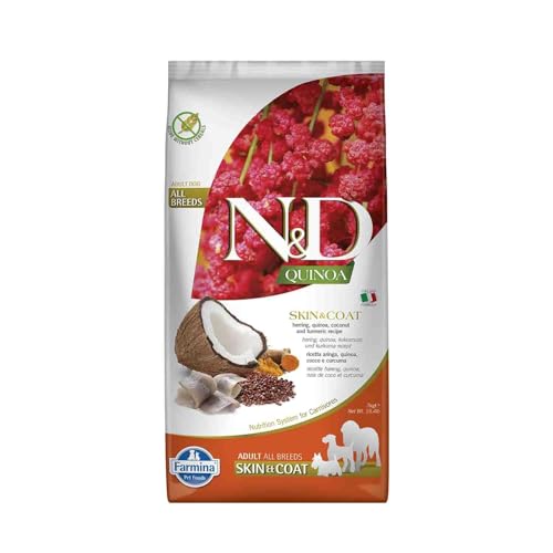 Farmina N&D Quinoa Pellets Hundefutter (Trockenfutter, mit hochwertigen Vitaminen und natürliche Antioxidantien, ohne Mais, Zutaten: Hering, Portionsgröße: 7 kg) von Farmina