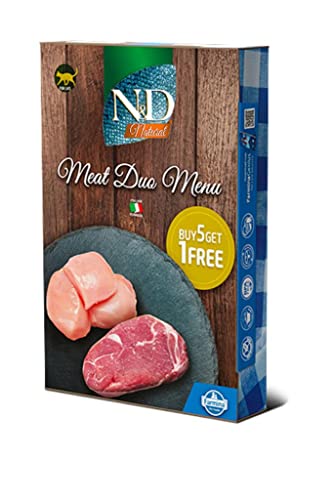 Farmina N&D AL Pastete Katzenfutter(Nassfutter, mit hochwertigen Vitaminen und natürliche Antioxidantien, ohne Mais, Zutaten: Fleisch, Portionsgröße: 420 g) von Farmina Natural & Delicious