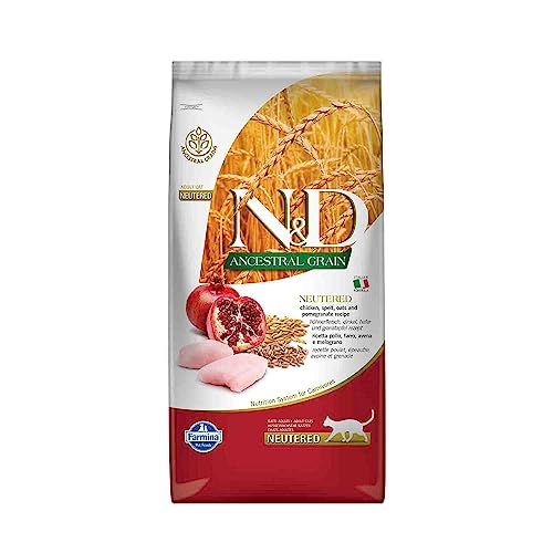 Farmina N&D ANCESTRAL Grain Adult Pellets Katzenfutter(Trockenfutter, mit hochwertigen Vitaminen und natürliche Antioxidantien, ohne Mais, Zutaten: Huhn, Portionsgröße: 10 kg) von Farmina Natural & Delicious