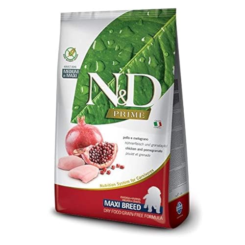 Farmina N&D Prime Puppy Medium Pellets Hundefutter (Trockenfutter, mit hochwertigen Vitaminen und natürliche Antioxidantien, ohne Mais, Zutaten: Hähnchen und Granatapfel, Portionsgröße: 2,5 kg) von N&D(ナチュラル&デリシャス)