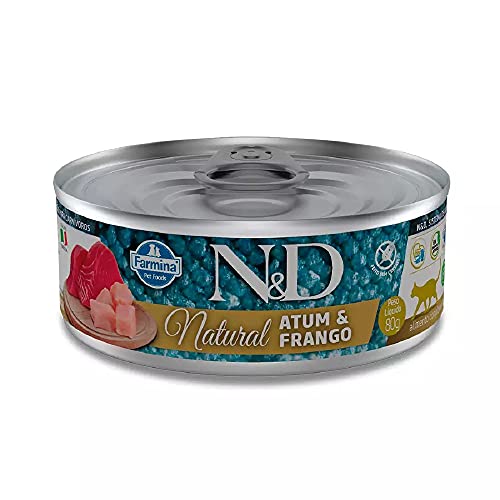 Farmina N&D AL Pastete Katzenfutter(Nassfutter, mit hochwertigen Vitaminen und natürliche Antioxidantien, ohne Mais, Zutaten: Thunfisch und Hähnchen, Portionsgröße: 70 g) von N&D(ナチュラル&デリシャス)