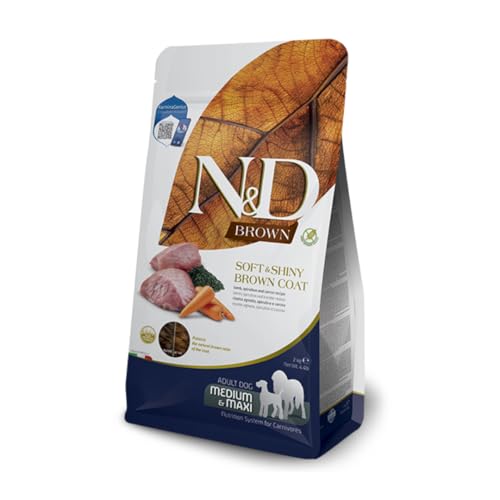 Farmina, N&D Brown, Spirulina & Karotte, Hund Adult Medium/Maxi, 2 kg von Farmina Pet Foods