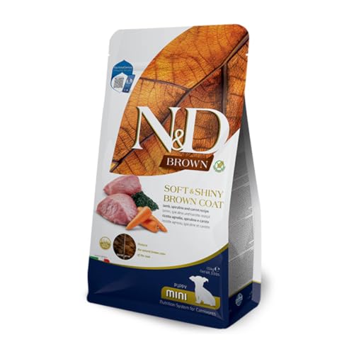 Farmina, N&D Brown, Spirulina & Karotte, Hund Puppy Mini, 1,5 kg von Farmina Pet Foods