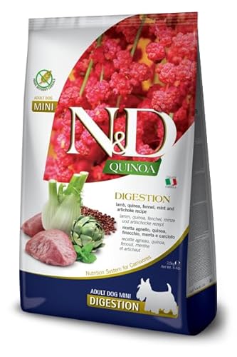 Farmina, N&D Quinoa Digestion, Lamm, Fenchel, Minze & Artischocken, ausgewachsener Hund Mini, 7 kg von Farmina Pet Foods