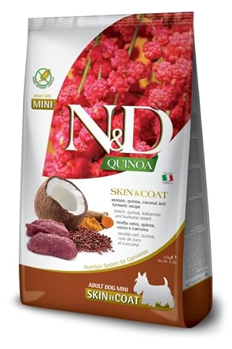 Farmina, N&D Quinoa Skin & Coat Hirsch, Kokos & Kurkuma von Farmina Pet Foods