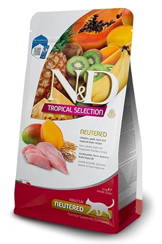 Farmina, N&D Tropical Selection, Huhn & tropische Früchte, Katze Neutered, 300 g von Farmina Pet Foods