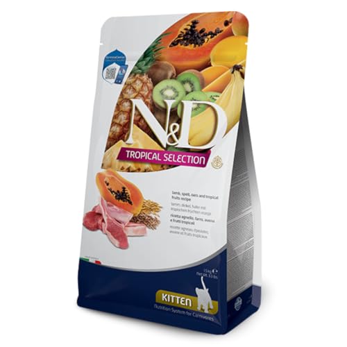 Farmina, N&D Tropical Selection, Lamm & tropische Früchte, Katze Kitten, 1,5 kg von Farmina Pet Foods