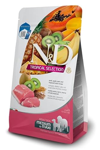 Farmina, N&D Tropical Selection, Schwein & Tropische Früchte, Hund Adult Medium/Maxi, 10 kg von Farmina Pet Foods