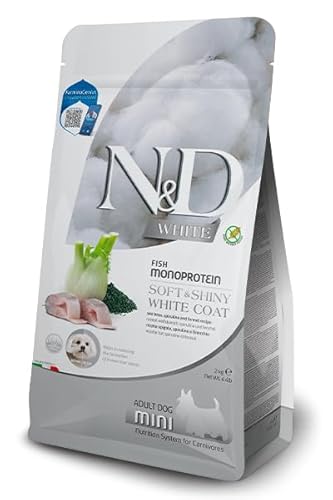 Farmina, N&D White, Stachel, Spirulina & Fenchel, Adult Hund Mini, 5 kg von Farmina Pet Foods