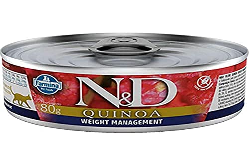 Farmina N&D Quinoa Pastete Katzenfutter(Nassfutter, mit hochwertigen Vitaminen und natürliche Antioxidantien, ohne Mais, Zutaten: Quinoa, Portionsgröße: 80 g) von Farmina Pet Foods