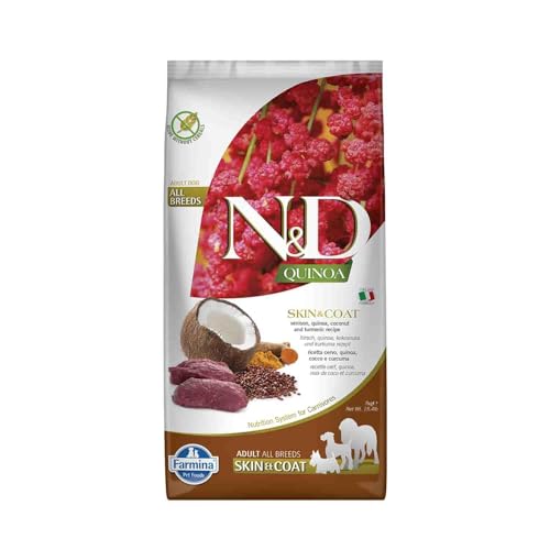 Farmina N&D Quinoa Pellets Hundefutter (Trockenfutter, mit hochwertigen Vitaminen und natürliche Antioxidantien, ohne Mais, Zutaten: Wildbret, Portionsgröße: 7 kg) von Farmina Pet Foods