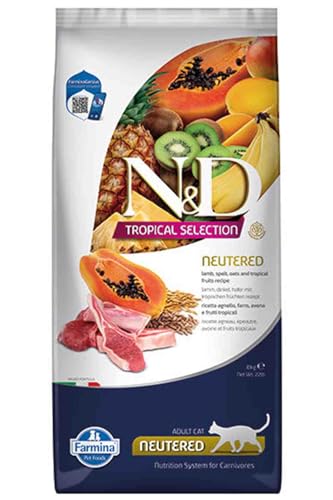 FARMINA ND Cat Tropical Selection NEUTERED Lamm, 10 kg von Farmina