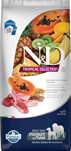 FARMINA ND Dog Tropical Selection Med Maxi Lamm, 10 kg von Farmina Pet Foods