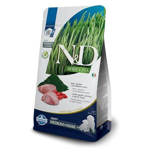 FARMINA ND Dog Puppy SPIRULINA Medium Maxi Lamm 2 kg von Farmina