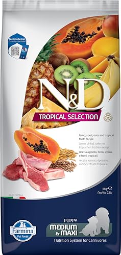 FARMINA ND Dog Welpe Tropical Selection Med Maxi Lamm, 10 K von Farmina Pet Foods