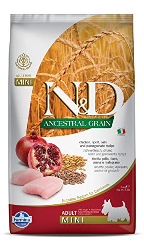 Farmina N&D Getreidearm Adult Mini Huhn u. Granatapfel Trockenfutter Bitte auswählen: 2,5 kg von Farmina Natural & Delicious