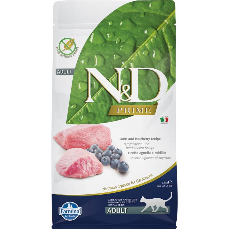 N&D Katzenfutter Lamm&Heidelbeeren Adult getreidefrei 1,5kg von Farmina