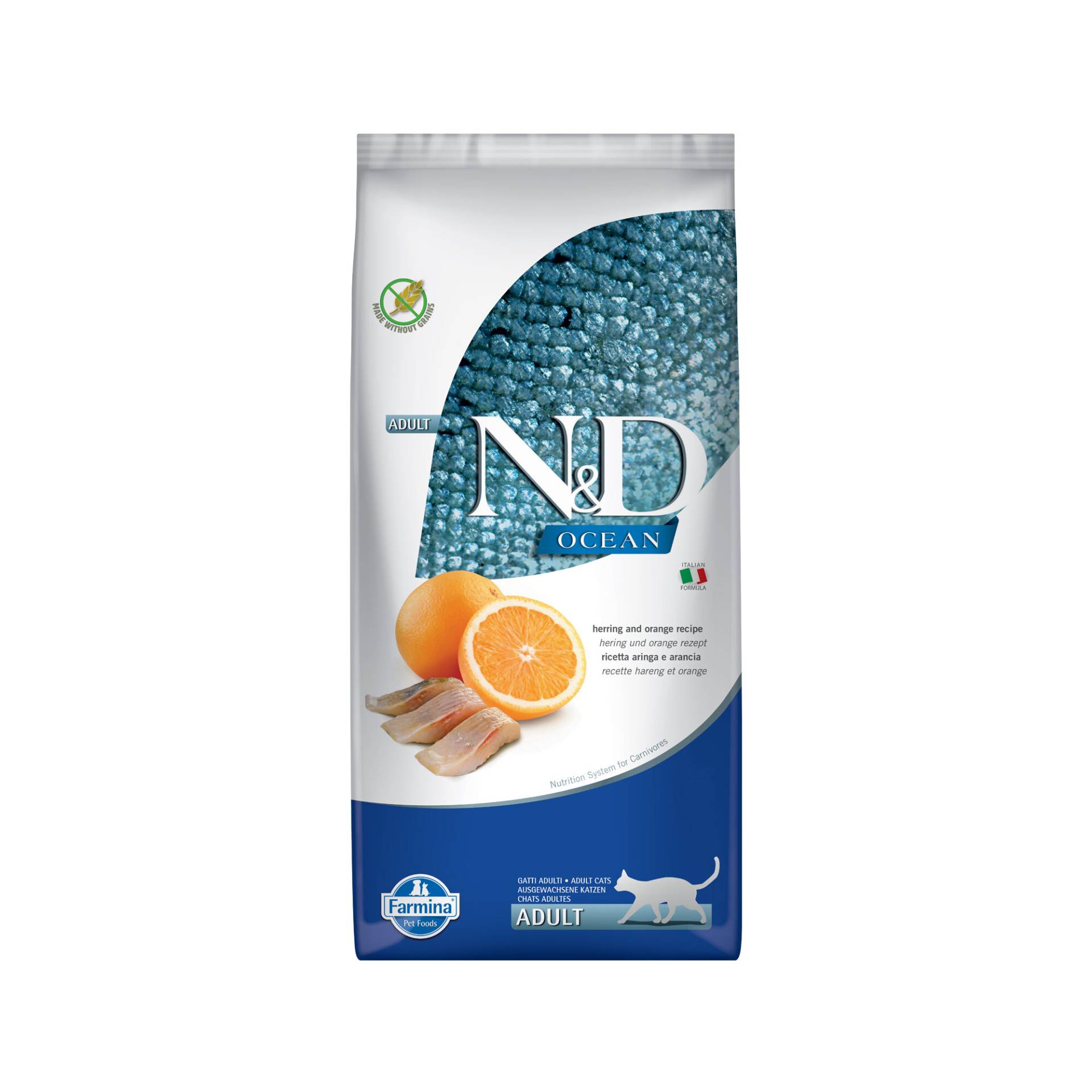 Farmina N&D Ocean Adult Cat - Hering & Orange - 1,5 kg Farmina N&D Ocean Adult Cat - Hering & Orange - 1,5 kg von Farmina