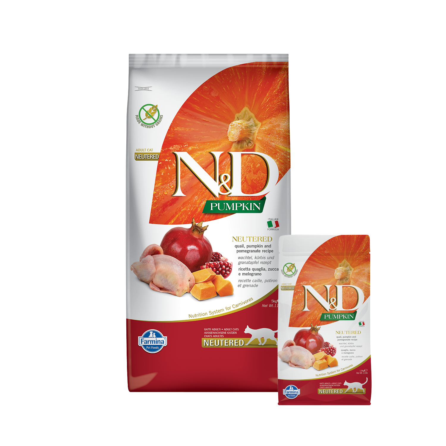 Farmina N&D Pumpkin Kastraten Katzenfutter - Wachtel - 1,5 kg Farmina N&D Pumpkin Kastraten Katzenfutter - Wachtel - 1,5 kg von Farmina