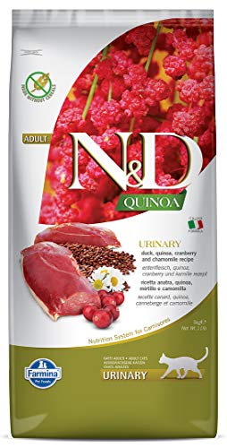 Farmina N&D Quinoa Pellets Katzenfutter(Trockenfutter, mit hochwertigen Vitaminen und natürliche Antioxidantien, ohne Mais, Zutaten: Ente, Portionsgröße: 5 kg) von Farmina