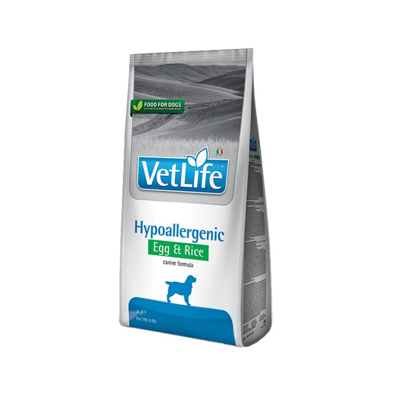 VetLife Hypoallergenes Ei & Reis - Hundefutter - 2 kg von Farmina