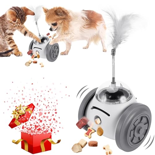 Interaktives Hundespielzeug, Rolling Feeder Hundespielzeug, Leckerli-Spender, Slow Feeder für Hunde zur Verbesserung der Verdauung, Hunde-Puzzle-Futterspender für große/mittlere/kleine Hund un Katze von Farnirvana