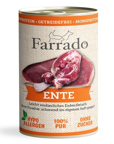 Premium Nassfutter getreidefrei für Ihren Hund – mit Pferd, Kaninchen oder Ente von Farrado (Ente) von Farrado