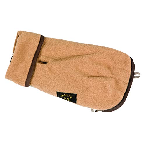 Fashion Dog Fleece-Hundemantel - Camel/Beige - 30 von Fashion Dog