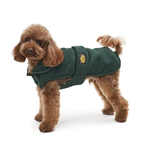 Fashion Dog Fleece-Hundemantel - Grün - 27 cm von Fashion Dog