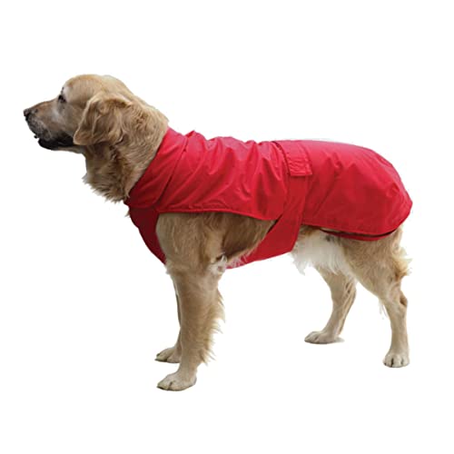 Fashion Dog Hunde-Regenmantel mit Fleecefutter - Rot - 36 cm von Fashion Dog