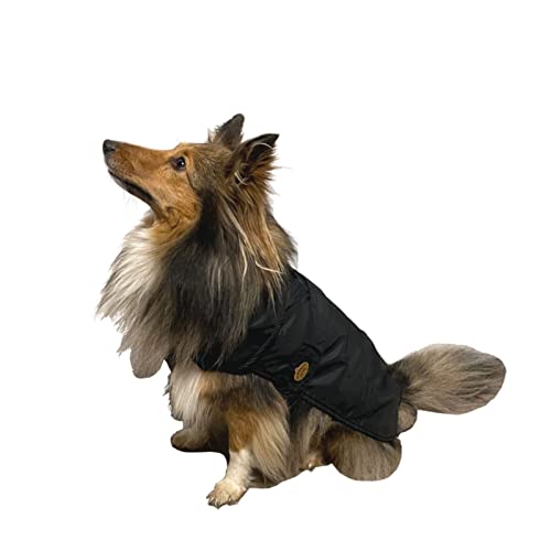 Fashion Dog Hunde-Regenmantel mit Fleecefutter - Schwarz - 36 cm von Fashion Dog