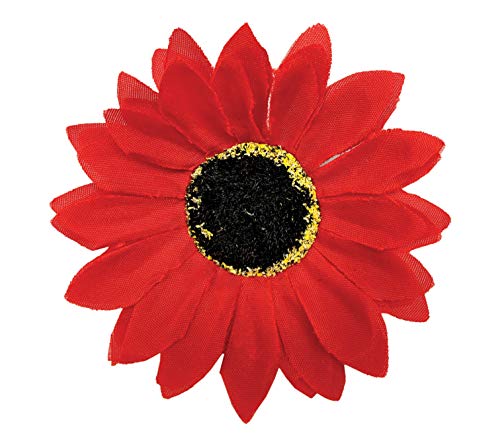 Fashion Pet Hundehalsband, Motiv Sonnenblume, Größe M/L, Rot von Fashion Pet