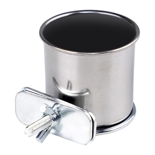 FashionCha Edelstahl Vogelfutternapf Futterspender Wasserschale mit Halterung für Vogelkäfig für Wellensittiche Papageien, Durchmesser 5.5 cm FashionCha Edelstahl Vogelfutternapf Futterspender Wasserschale mit Halterung für Vogelkäfig für Wellensittiche Papageien, Durchmesser 5.5 cm von FashionCha