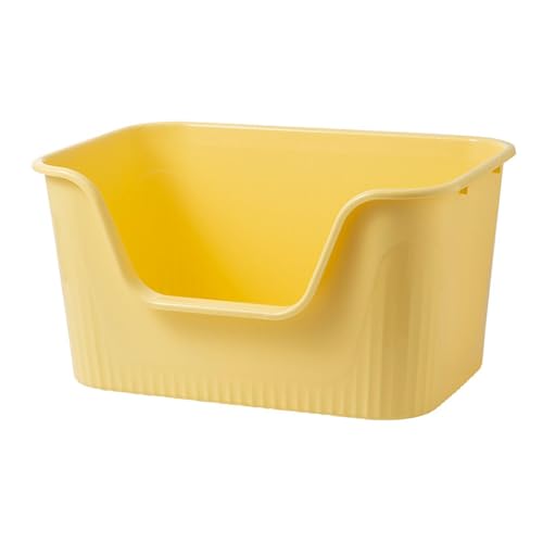 FashionCha Katzentoilette Katzenschale Katzenwanne Kätzchen Töpfchen Kleintierwanne Die Leicht zu Reinigen mit Rahmen für Stabilität Aus Sturzfestem, gelb M FashionCha Katzentoilette Katzenschale Katzenwanne Kätzchen Töpfchen Kleintierwanne Die Leicht zu Reinigen mit Rahmen für Stabilität Aus Sturzfestem, gelb M von FashionCha
