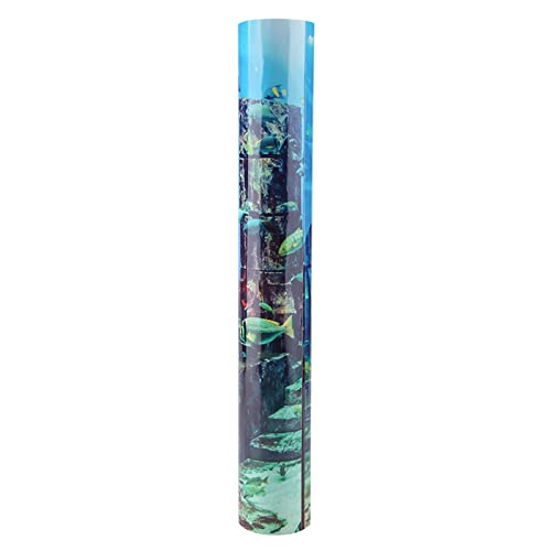 Aquarium Folie Rückwand, Aquarium Hintergrundfolie, aquarium rückwandfolie, Aquarium Rückwand PVC Korallen Aquarium Hintergrund Unterwasser Poster Aquarium Wanddekorationen Aufkleb (122*46cm) von Fauitay