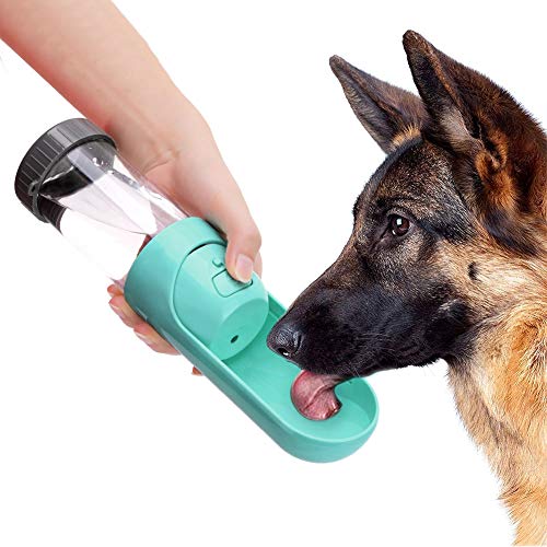 Fauitay Hundespielzeug, Huhn, Botella de Agua para Perros Contenedor, 19 x 8 x 7 cm, tragbare Hundewasserflasche zum Spazierengehen, tropffrei, antibakterielle Trinkflasche von Fauitay