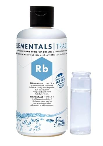 Fauna Marin Elementals Trace Rb 250ml Hochkonzentrierte Rubidium-Lösung für Meerwasseraquarien von Fauna Marin